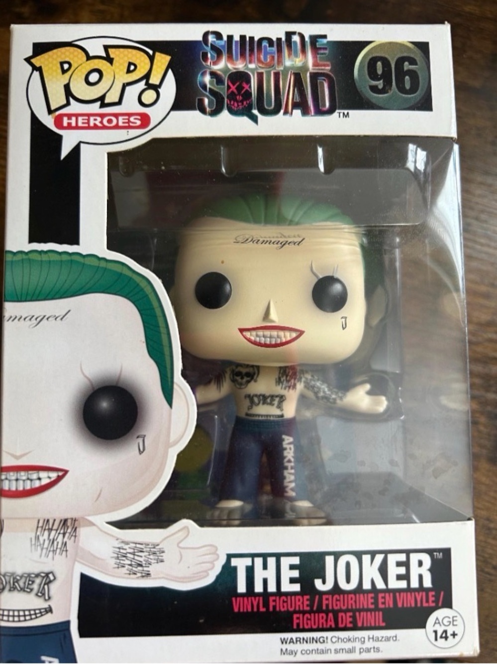 Funko Pop! Heroes The Joker Vinyl Figure - Green Hair/White Face